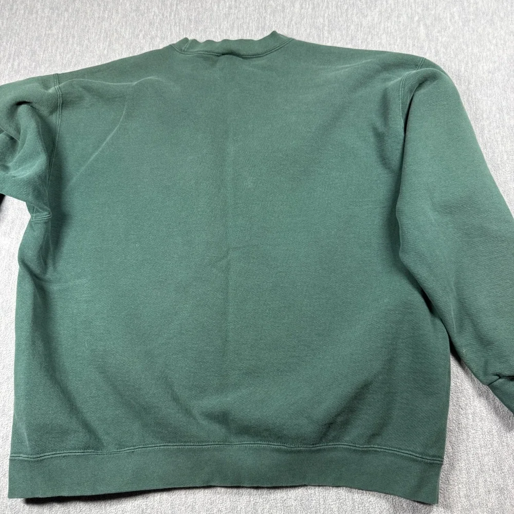 Nike Sweatshirt Mens XL Green Vintage Embroidered Swoosh Crewneck Pullover USA